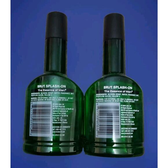 2 Brand New Brut Signature Scent Splash On 7oz Brut Splash-On Lotion Classic - Picture 2 of 2